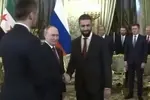 خوش آمدگویی گرم پوتین به احمد الشرع+فیلم 