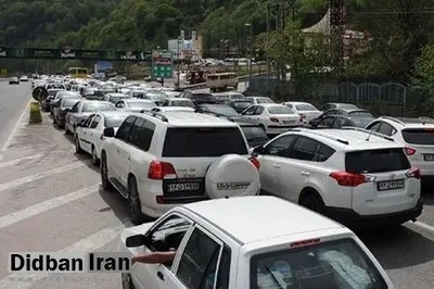 ترافیک پرحجم در جاده‌های منتهی به تهران