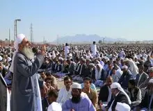 نماز عید فطر در زاهدان برگزار شد
