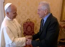 هدیه ویژه پاپ به دنیرو در کاخش