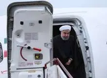 رئیس جمهوری در راس هیات بلند پایه وارد تبریز شد
