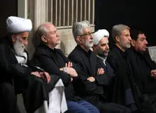 حضور مسئولان در مراسم عزاداری امام حسین(ع) در حسینیه امام خمینی+تصاویر
