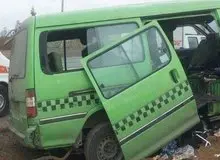 مصدومیت ۱۳ نفر بر اثر واژگونی ون زائران اربعین