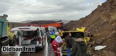 ۷ فوتی در تصادف تریلی با پژو در جاده قائن ـ بیرجند