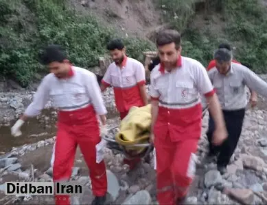 غرق شدگی و مصدومیت اعضای یک خانواده در رودخانه چالوس