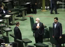 حاشیه‌های تصویریِ حضور ظریف در صحن علنی مجلس/ تصاویـــــر
