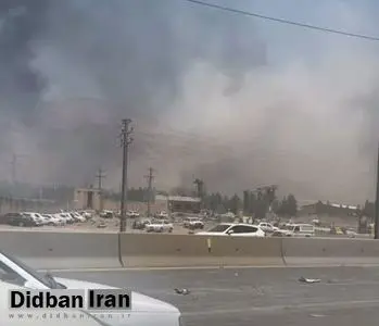 انفجارهای شدید در پادگان امام حسن در کرمانشاه+فیلم 