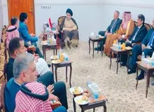 دیدار صدر با سفرای کشورهای همسایه عراق به استثنای ایران