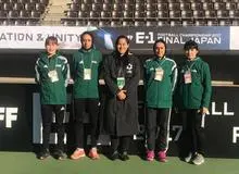 قضاوت داوران زن ایرانی در دیدار فوتبال چین و کره جنوبی