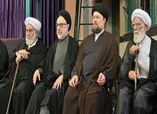  عصبانیت کیهان از  انتشار عکسهای خاتمی با رئیس قوه قضاییه، معاون رئیس جمهور و رئیس دفتر رهبری 