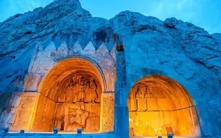 اصابت موشک اسرائیل به نزدیکی طاق بستان کرمانشاه
