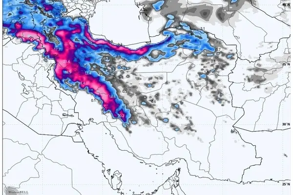 ورود سامانه بارشی جدید به کشور از هفته آینده؛ نفوذ هوای سرد به خوزستان
