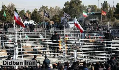 آتش نشانان حادثه پلاسکو در بهشت زهرا آرام گرفتند