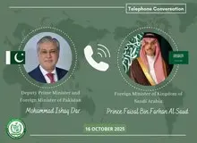 گفت‌وگوی تلفنی وزیر خارجه پاکستان با همتای عربستانی پس از آتش‌بس با افغانستان