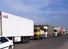 صف 6 کیلومتری کامیون ها در شلمچه/ مرز تجاری عراق فردا باز می شود