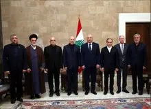 دیدار هیات ایران با رئیس‌جمهور لبنان