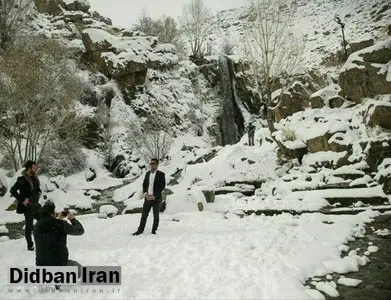 بارش اولین برف پائیزی در همدان