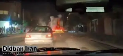 لحظۀ اصابت نارنجک به خودروی آتش‌نشانی در گرگان+فیلم