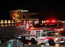 آتش‌سوزی در میدان نقش‌جهان اصفهان