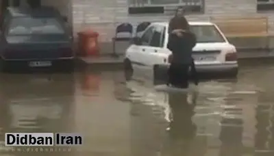 فیلم / آب‌گرفتگی بیمارستان سربندر و انتقال عجیب بیمار