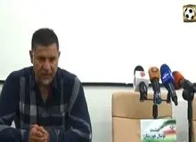 پشت کرد علی دایی به میکروفن صداوسیما در کنفرانس خبری (+عکس)