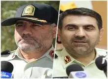 ساجدی نیا معاون عملیات نیروی انتظامی و سردار رحیمی فرمانده انتظامی تهران بزرگ شد 