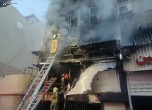 جزئیات آتش‌سوزی در پاساژ قدیمی تهران +ویدیو