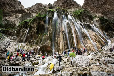 آبشار مارگون به دلیل کارهای عمرانی تعطیل شده بود