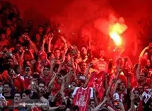 تصویری از سکوهای لبریز از جمعیت ورزشگاه آزادی