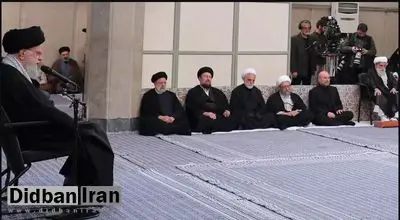سیدحسن خمینی و سیدمجتبی خامنه‌ای در دیدار مسئولان نظام با رهبری+عکس 