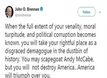 توییت رئیس سابق سیا؛ ترامپ به زباله‌دان تاریخ خواهد پیوست+ عکس
