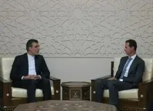 جابری ‌انصاری با رئیس جمهوری سوریه دیدار کرد