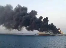  اصابت شی پرنده به یک کشتی با پرچم آمریکا در خلیج عدن