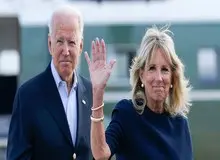 بایدن و همسرش تصادف کردند