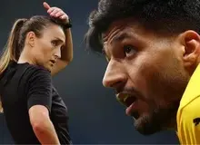 شایعه لمس داور زن توسط محبی و اخراج  لژیونر ایرانی؛ فدراسیون فوتبال روسیه: محبی کارت زرد دوم خود را به دلیل بازی خشن دریافت کرده