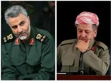 پیام مسعود بارزانی به قاسم سلیمانی