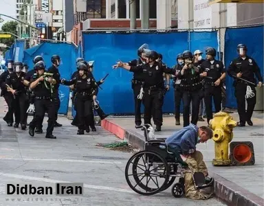 کیهان: دولت آمریکا کشتار کودک سه ماهه تا پیرمرد ۸۰ ساله را مرتکب شده/پلیس آمریکا به معلولین ویلچر نشین نیز رحم نمی‌کند