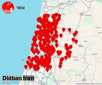 اعمال سانسور خبری و تصویری بر مکانهای فرود موشکهای ایران توسط اسرائیل