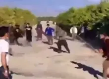 درگیری شدید و قبیله‌ای اتباع افغان در جیرفت+فیلم 