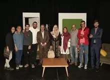 اکبر ترکان به تماشای «پپرونی برای دیکتاتور» رفت