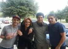 نسرین مقانلو بازیگر سینما در کنار همسر و فرزندانش در تگزاس آمریکا+عکس