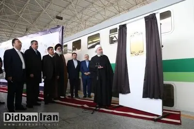 روحانی با قطار شهری به هشتگرد رفت +عکس