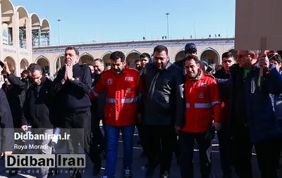 گزارش تصویری دیده بان ایران از مراسم تشییع پیکر شهدای آتش نشان 