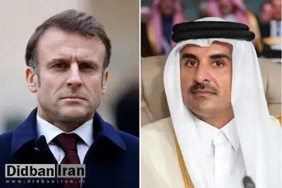 گفتوگوی تلفنی امیر قطر و ماکرون درباره تحولات فلسطین