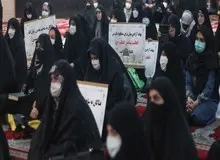 تجمع چند نفره بانوان طلبه علیه «فائزه هاشمی» حوالی میدان انقلاب