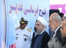 مرحله دوم طرح آبرسانی غدیر با حضور رئیس جمهوری در اهواز بهره برداری شد