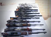 کشف و ضبط انواع سلاح‌های نیمه سنگین از عمق کویر