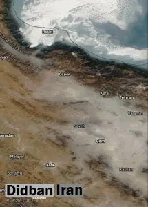 تصویر امروز ناسا از ایران آلودگی شدید روی تهران+عکس