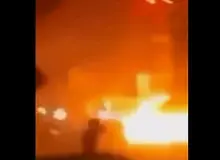 فیلم | لحظه حمله به خودروی حامل سردار شهید حاج قاسم سلیمانی در بغداد