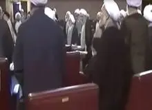 فیلمی دیده نشده از جلسه بررسی استعفای آیت الله منتظری/ + ویدئو